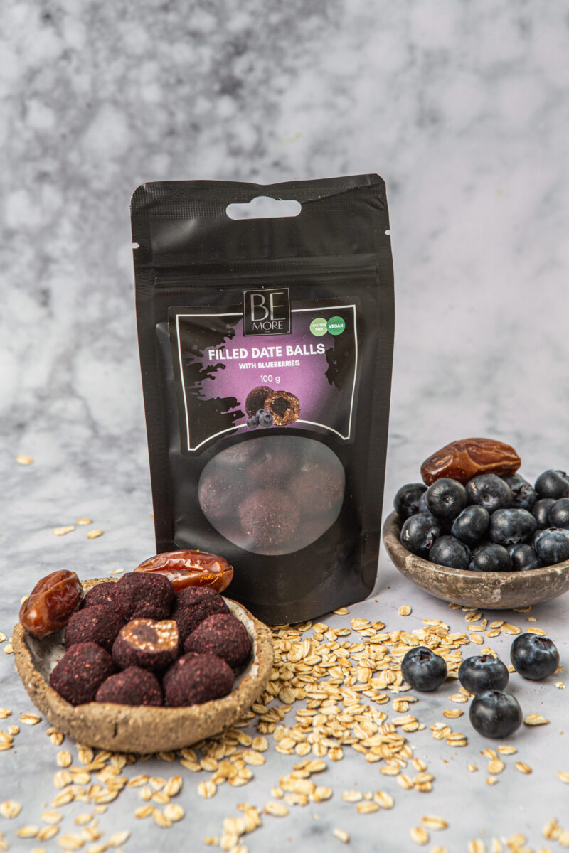 Filled date balls with blueberries 100gr - Image 2