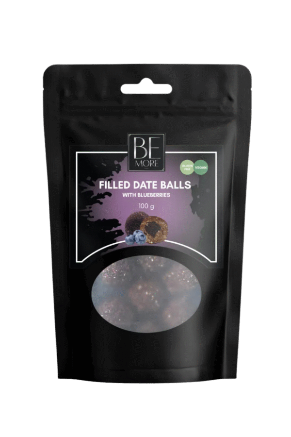 Filled date balls with blueberries 100gr