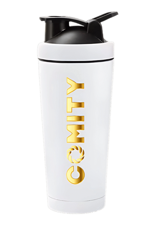 Comity Stainless Steel Shaker, 750ml, White