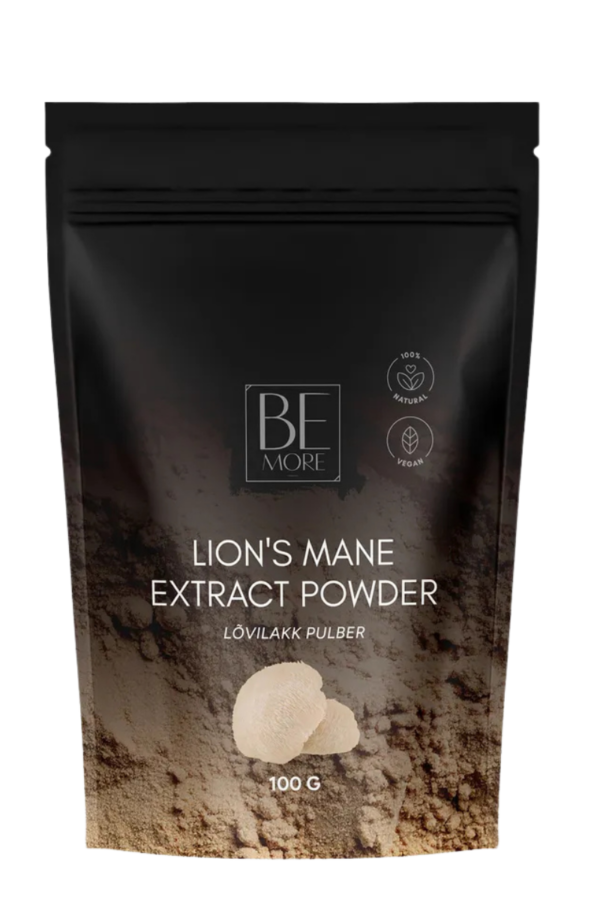 BE MORE Lion's Mane Mushroom Extract Powder 100g