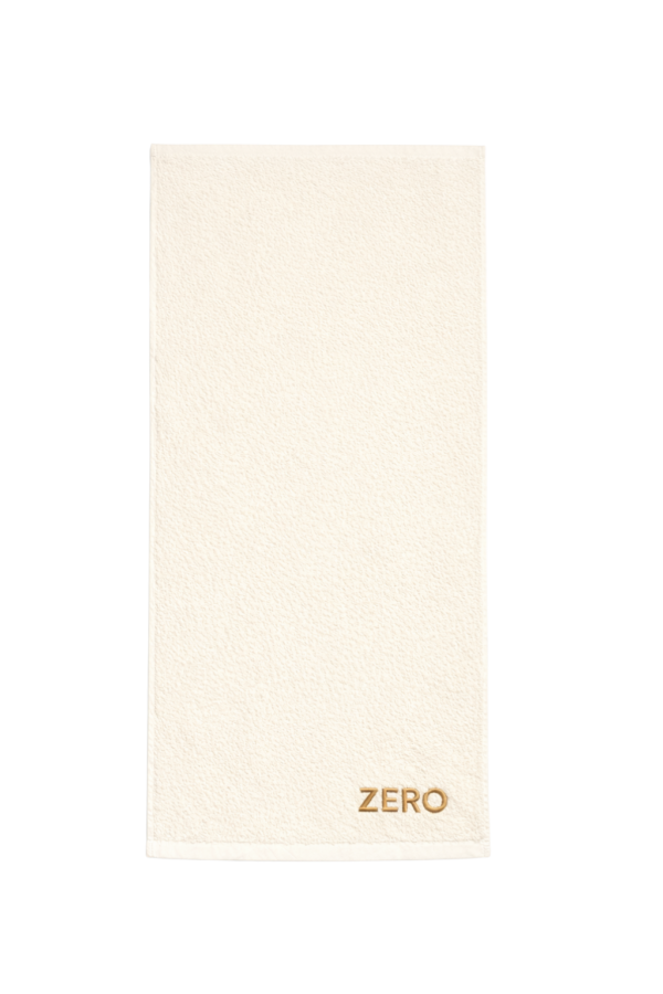 ZERO Face Towel, Pure Cotton 100% , Cream